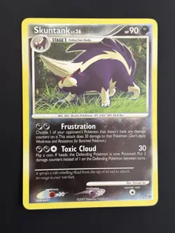 Skuntank 15/130 Diamond and Pearl Reverse Holo Pokemon Card NM - Image 1