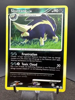 Pokemon TCG Skuntank Diamond & Pearl 15/130 Reverse Holo Holo Rare - Image 1
