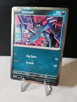 Pokemon TCG Sneasel Cosmos Holo 2x SWIRL 020 Black Star Promo MEP NM - Image 1