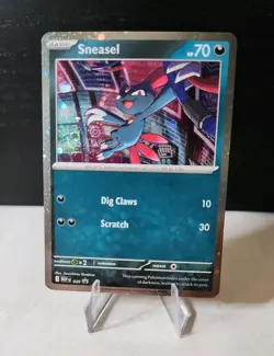Pokemon TCG Sneasel Cosmos Holo 2x SWIRL 020 Black Star Promo MEP NM - Image 2
