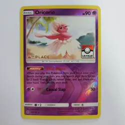REVERSE HOLO RARE 4TH PLACE ORICORIO LEAGUE CHALLENGE 55/145 POKEMON NM - Image 1