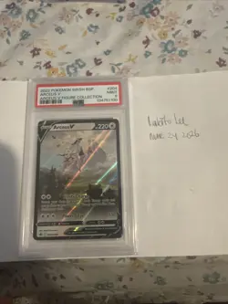 Arceus V SWSH204 PSA 9 Arceus Figure Collection Black Star Promo Pokemon - Image 1