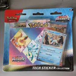 Pokemon TCG Prismatic Evolutions Tech Sticker Collection Set Lot Of 3 New/Sealed - Image 2