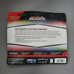 Pokemon Prismatic Evolutions 3 Pack Leafeon Promo Tech Sticker Collection SEALED - Image 2