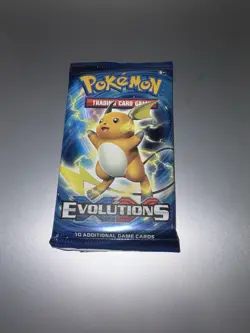Pokemon XY Evolution Sealed Booster Pack Raichu Pack Art - Image 3