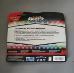 Pokemon Prismatic Evolutions 3 Pack Sylveon Promo Tech Sticker Collection SEALED - Image 2
