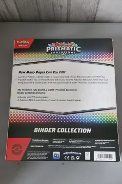 Pokemon TCG Scarlet & Violet Prismatic Evolutions Binder Collection New Sealed - Image 3