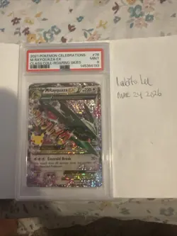 2021 POKEMON CELEBRATIONS CLASSIC COLLECTION #76/108 M RAYQUAZA EX PSA 9 G001173 - Image 1