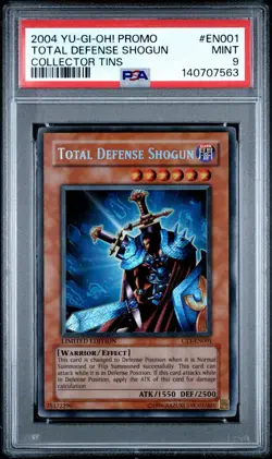 2004 Yu-Gi-Oh! Total Defense Shogun CT1 Limited Edition Secret Rare PSA 9 - Image 1