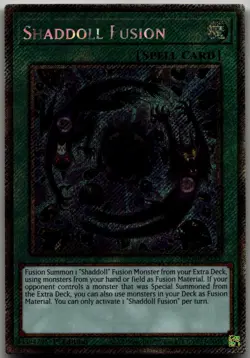 Shaddoll Fusion (Platinum Secret Rare) Platinum Secret Rare Quarter Century Stam - Image 1