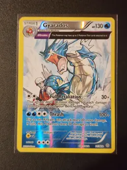 Pokemon TCG Gyarados Reverse Holo Rare Card 21/98 XY Ancient Origins NM - Image 1