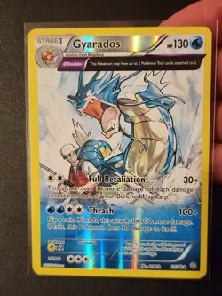 Pokemon TCG Gyarados Reverse Holo Rare Card 21/98 XY Ancient Origins NM - Image 2