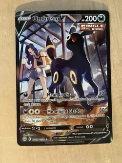 2022 Pokemon Umbreon V TG22/TG30 Brilliant Stars Trainer Gallery Holo Card - Image 1