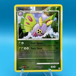 Dustox 25/130 Reverse Holo Diamond & Pearl Base Pokemon Card MP - Image 1