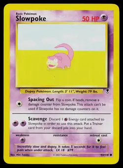 Pokemon Card Legendary Collection Slowpoke 93/110 Common - Image 1
