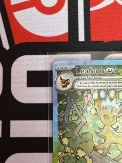 NM! Leafeon ex (144/131) Prismatic Evolutions Special Illustration Pokemon Card! - Image 4