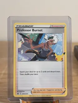 Professor Burnett Pokemon TCG Celebrations Card Promo SWSH167 - Image 1