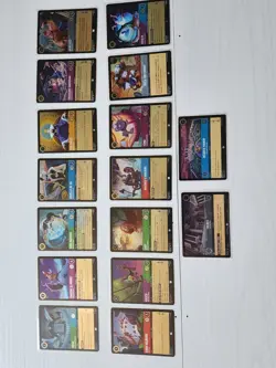 Lot Of 16 Lorcana Card All Holo Various Sets NM And Lp - Image 1