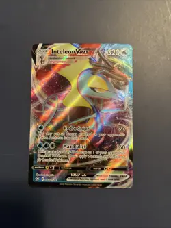 Pokemon TCG Rebel Clash Inteleon VMAX Holo Ultra Rare Card 050/192 - Image 1