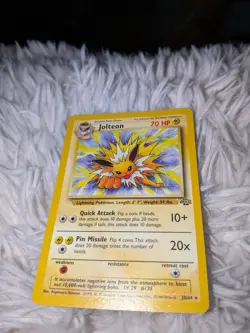 Jolteon 20/64 Jungle Pokemon Card Rare - Non Holo - Image 1