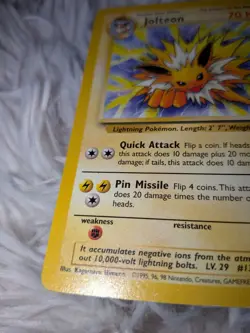 Jolteon 20/64 Jungle Pokemon Card Rare - Non Holo - Image 4