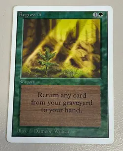 Regrowth MTG - Unlimited Edition - ENGLISCH - ©1993 NM/M Uncommon - Image 1