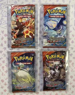 2015 Pokemon Primal Clash Booster Complete Art Set (4 Packs) Factory Sealed - Image 1