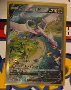 Pokemon TCG Aerodactyl v 180/196 Lost Origin Alt Art Holo Rare - Image 1