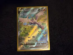 Pokemon TCG Aerodactyl v 180/196 Lost Origin Alt Art Holo Rare - Image 2