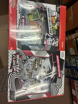 Pokemon Black Bolt and White Flare Binder + Poster Collection Sam's Club Bundles - Image 1