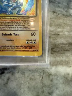 1999 Pokemon TCG Machamp Holo 1st Edition Rare PSA 8 vintage classic - Image 4