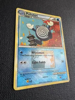Pokemon Poliwhirl League Promo Reverse Holo 37/95 HGSS Unleashed 2010 NM - Image 3