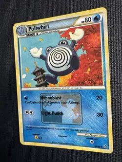 Pokemon Poliwhirl League Promo Reverse Holo 37/95 HGSS Unleashed 2010 NM - Image 4