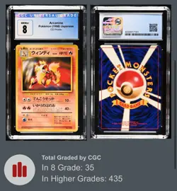 Pokemon Arcanine 1998 CD / Black Star Promo Electabuzz 46 CGC GEM MT 10 Vintage! - Image 4