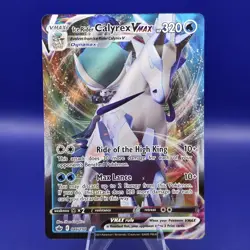 Ice Rider Calyrex VMAX 046/198 Ultra Rare SWSH06: Chilling Reign Pokemon NM - Image 1