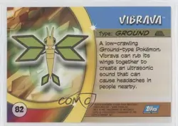 Vibrava Topps Pokemon Advanced Challenge #82 2004 - Image 2
