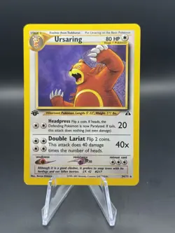 Pokemon TCG Ursaring (34/75) 1st Edition Non Holo Rare Neo Discovery LP - Image 1