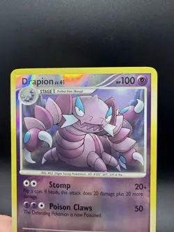 Pokemon TCG Drapion 23/130 Diamond & Pearl Reverse Holo Rare MP - Image 3