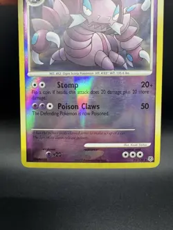 Pokemon TCG Drapion 23/130 Diamond & Pearl Reverse Holo Rare MP - Image 4