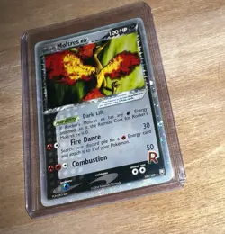 2004 Moltres ex - POKEMON EX TEAM ROCKET RETURNS #100 ROCKET'S MOLTRES EX-HOLO - Image 1