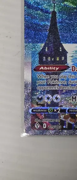 Pokemon Umbreon VMAX Full Art Holo Ultra Rare 095/203 Evolving Skies 310 HP - Image 2