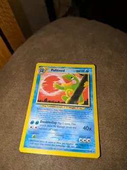 Pokemon Politoed 27/75 - Neo Discovery - Rare - 2001 WotC Vintage - Image 1