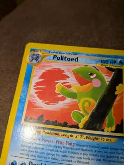 Pokemon Politoed 27/75 - Neo Discovery - Rare - 2001 WotC Vintage - Image 2