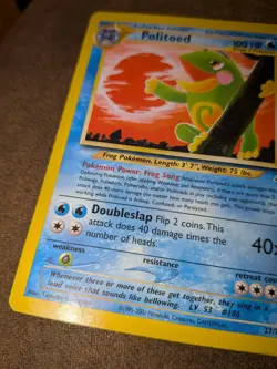 Pokemon Politoed 27/75 - Neo Discovery - Rare - 2001 WotC Vintage - Image 4