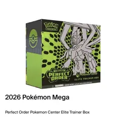 Pokemon TCG Mega Evolution Perfect Order Pokemon Center ETB PRESALE - Image 1