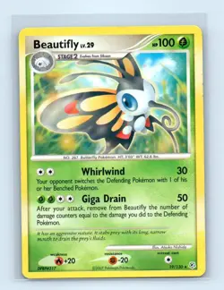 Pokemon tcg Diamond and Pearl Beautifly Lightly played - Image 1