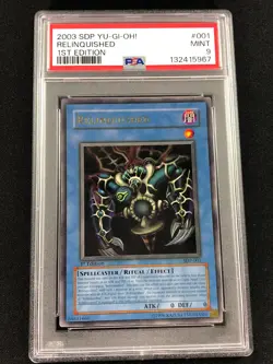 Yugioh 2003 Relinquished 1st SDP-001 PSA 9 Ultra Rare - Image 1