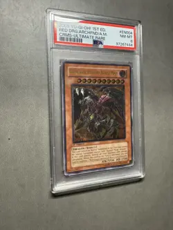 2009 Yu-Gi-Oh! Red Dragon Archfiend/Assault Mode CRMS 1st Edition UTR PSA 8 - Image 3