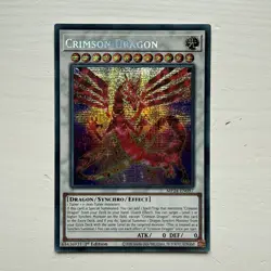 MP24-EN097 Crimson Dragon Prismatic Secret Rare 1st Ed YuGiOh - Image 1