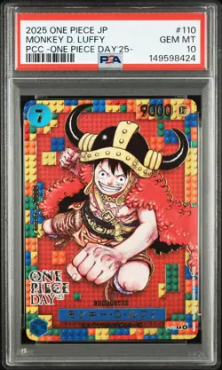PSA 10 Monkey D. Luffy P-110 Premium Card Collection ONE PIECE DAY 25 2025 JAPAN - Image 4